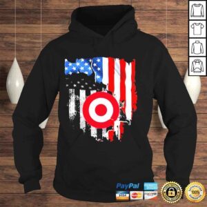 Hoodie blood inside me american flag and target logo shirt