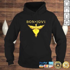 Hoodie bon jovi heart wings cross love shirt