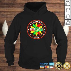 Hoodie celebrate Juneteenth know your history 1865 logo vintage shirt