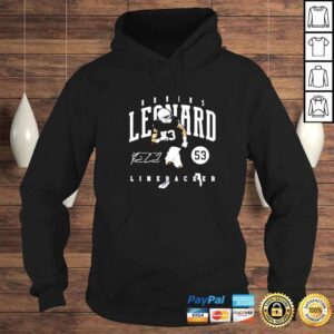 Hoodie darius Leonard Game 53 rugby signature shirt