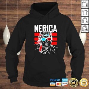 Hoodie donald Trump color Merica American flag shirt