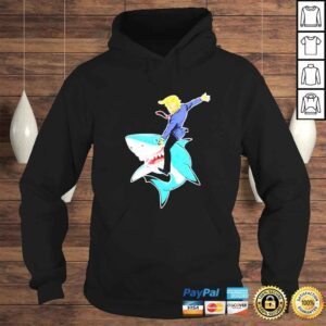 Hoodie donald Trump shark cartoon shirt