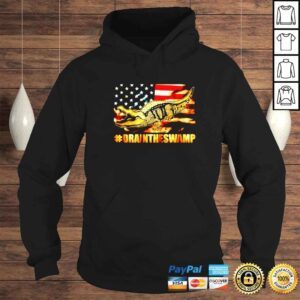 Hoodie drain the swamp washington DC Donald Trump president crocodile vintage shirt