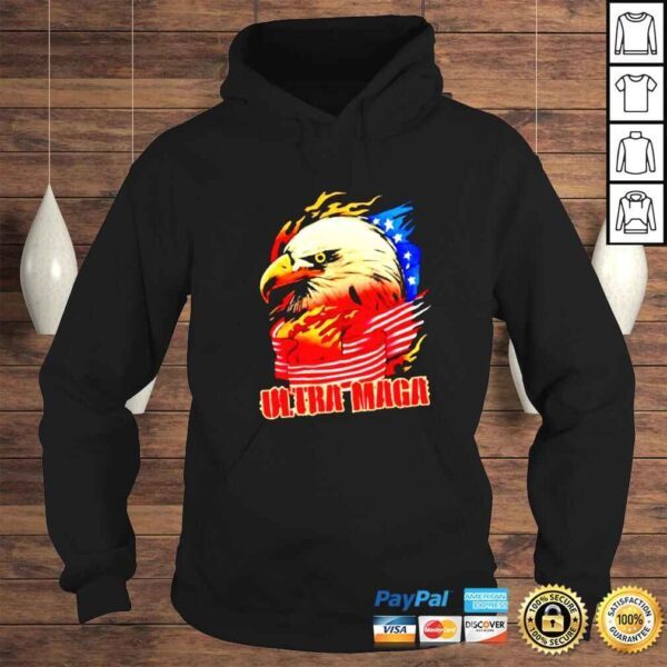 eagle Ultra MAGA America flag fire classic shirt - Image 4