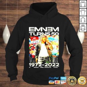 Hoodie eminem Turns 50 19722022 Legend Tshirt