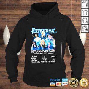 Hoodie fleetwood mac 55th anniversary 19672022 thank you for the memories signatures shirt