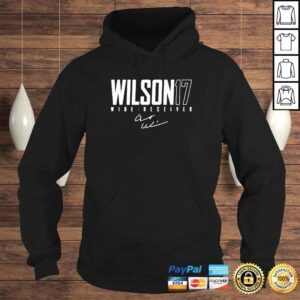 Hoodie garrett Wilson 17 football signature shirt