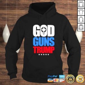 Hoodie god guns Donald Trump star color shirt