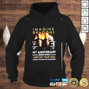 Hoodie imagine Dragons 14th Anniversary 20082022 thank you for the memories Shirt