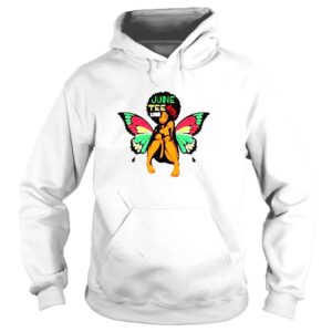 Hoodie juneteenth 1865 NTH butterfly wings color shirt