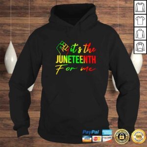 Hoodie juneteenth for me it s the fist shirt