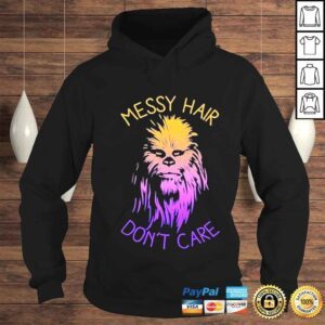 Hoodie juniors Star wars messy hair dont care chewie graphic ron howard shirt