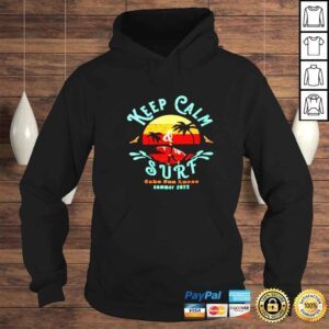 Hoodie keep calm surf summer 2022 vintage shirt