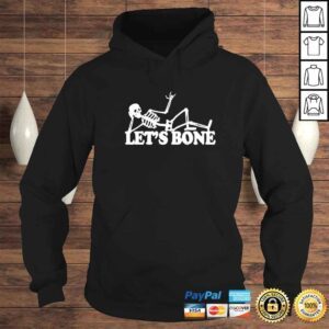 Hoodie let s bone Skeleton shirt