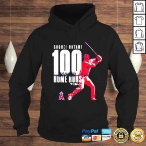 Hoodie los angeles angels shoheI ohtanI 100th career home run shirt