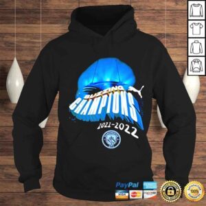 Hoodie manchester city win the premier league shirt