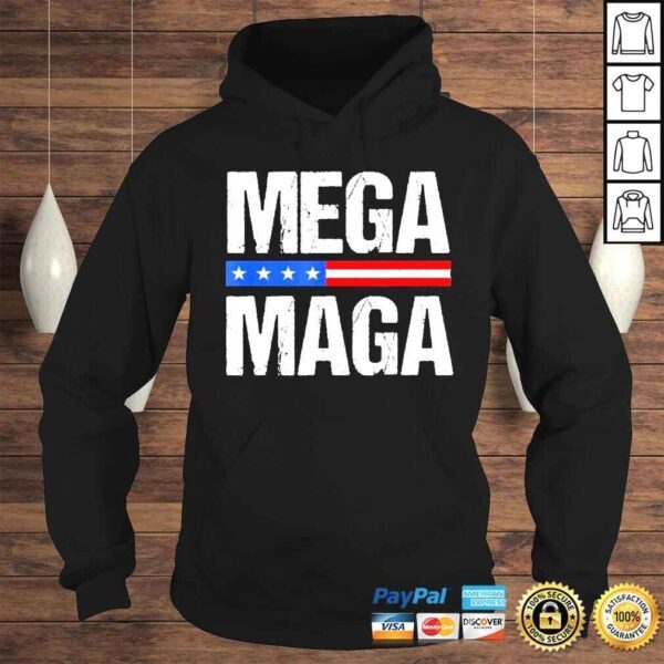 mega mega Trump 2024 proud ultra maga with usa flag shirt - Image 4