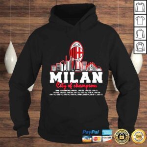 Hoodie milan city of champions serie a champions 2022 shirt