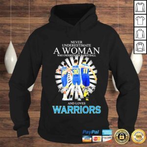 Hoodie never underestimate a woman who understands basketball shirt