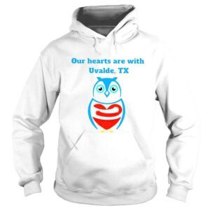 Hoodie owl our hearts are with Uvalde Texas shirt