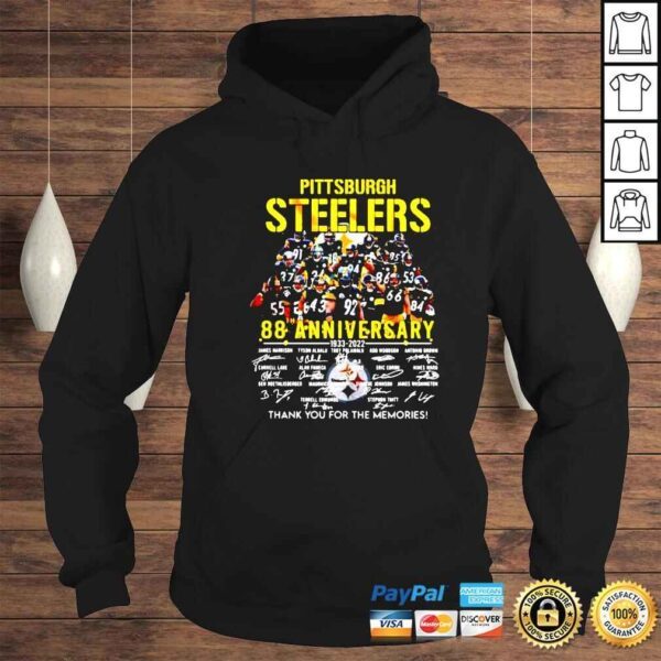 pittsburgh Steelers 88th Anniversary 1933 2022 players signature shirt - Image 4