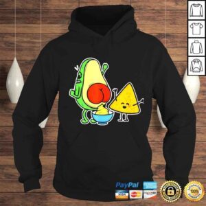 Hoodie pooping avocado and tortilla chip guacamole poop turd vegan shirt