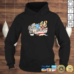 Hoodie racer Alex Bowman 48 Hendrick Motorsports team Collection Camo American flag shirt