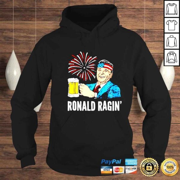 ronald Reagan beer firework Ronald Ragin shirt - Image 4