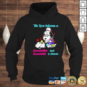 Hoodie snoopy the love between a grandmother and grandchild is forever shirt