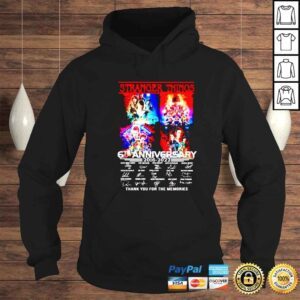 Hoodie stranger Things 6th Anniversary 2016 2022 thank you for the memories shirt