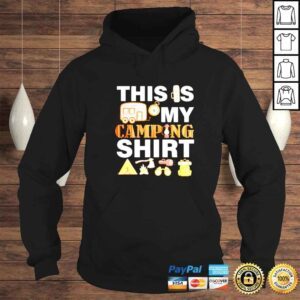 Hoodie this is my camping cartoon shirt