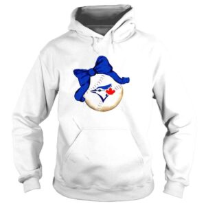 Hoodie toronto blue Jays tiny turnip infant baseball bow cute shirt