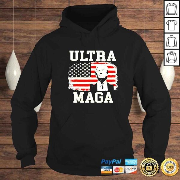 ultra MAGA Trump American flag vintage shirt - Image 4