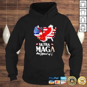 Hoodie ultra MAGA and proud of it eagle America map vintage shirt