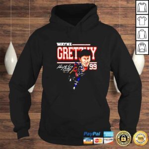 Hoodie wayne Gretzky Edmonton Cartoon hockey signature shirt