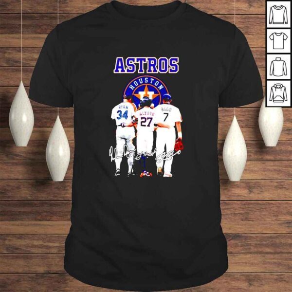 Houston Astros Ryan 34 Altuve 27 Biggio 7 Signatures shirt