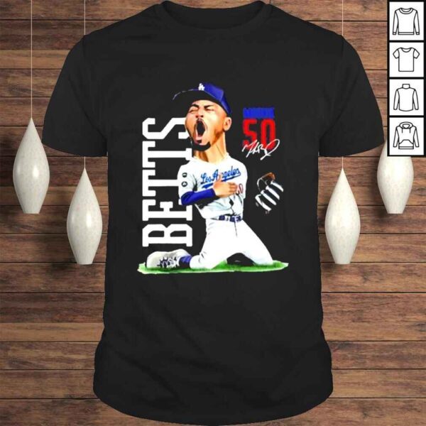 Iksw los angeles Dodgers mookie betts cartoon shirt