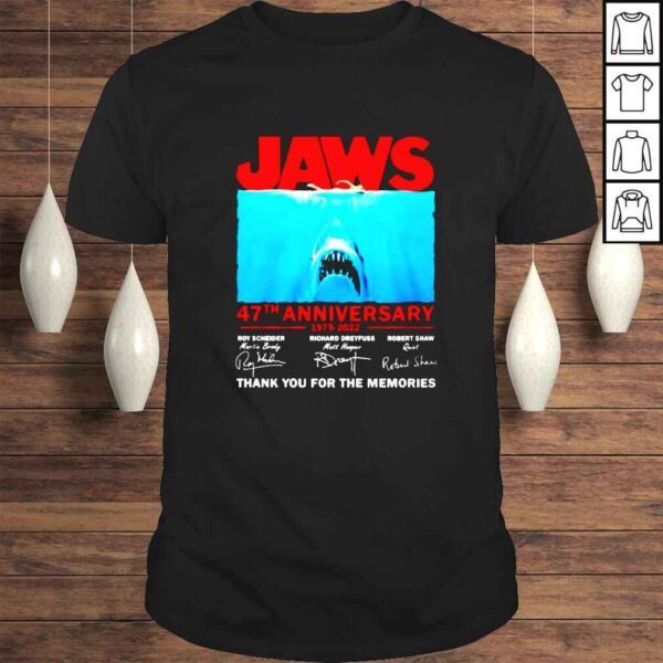 Jaws 19752022 47th Anniversary Thank You For The Memories signature shirt