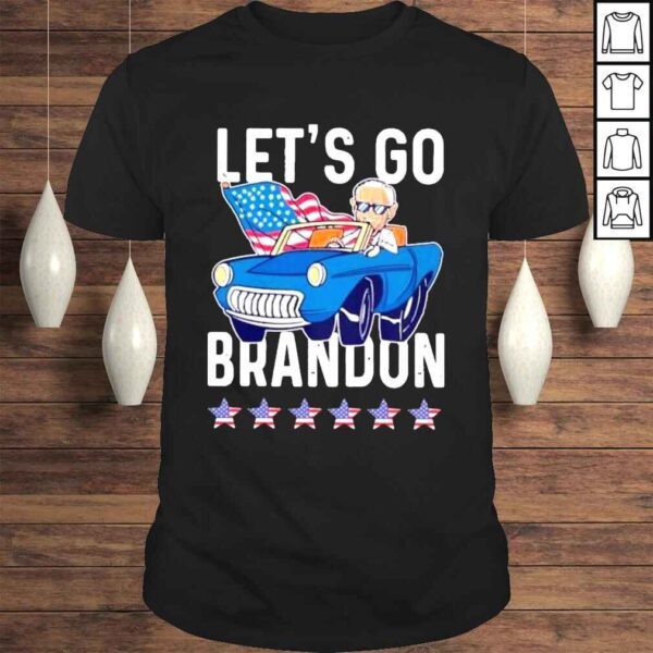 Joe Biden lets go brandon American flag shirt