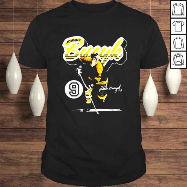 Johnny Bucyk Boston Bruins Retro Script signature shirt