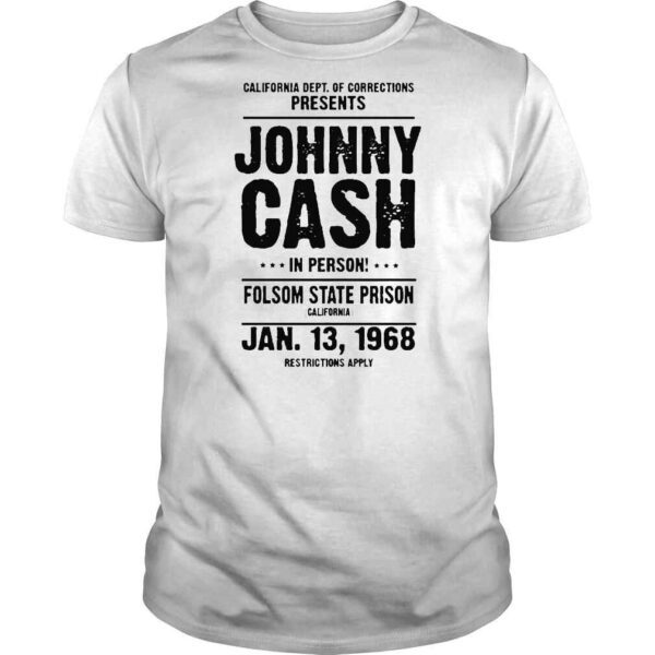 Johnny Cash Folsom State Prison Outlaw Country Music Shirt