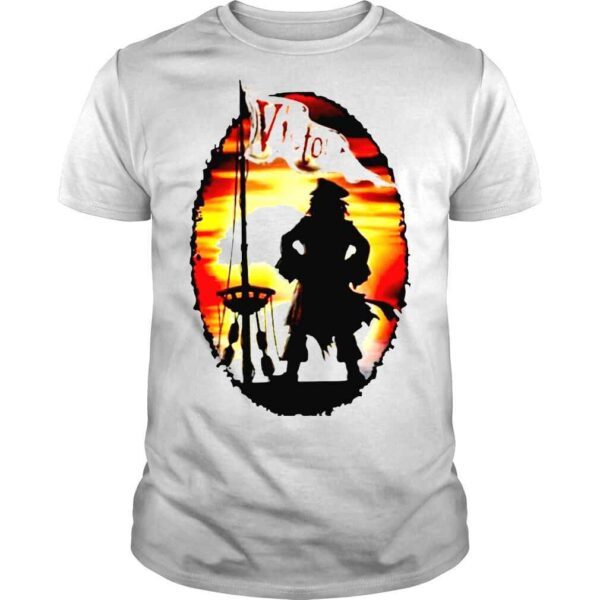 Johnny Depp Jack Sparrow Victory flag shirt