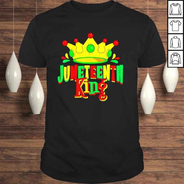 Juneteenth king men boy afro african American june 19 shirt