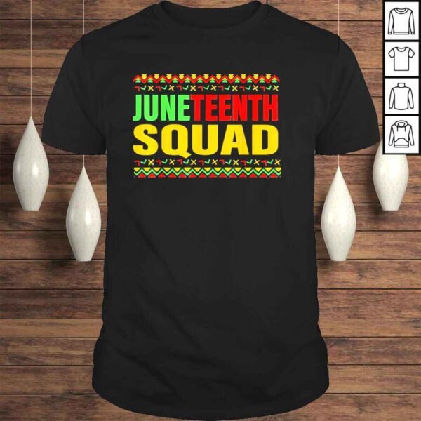 Juneteenth squad graphic celebrate juneteenth freedom 1865 shirt