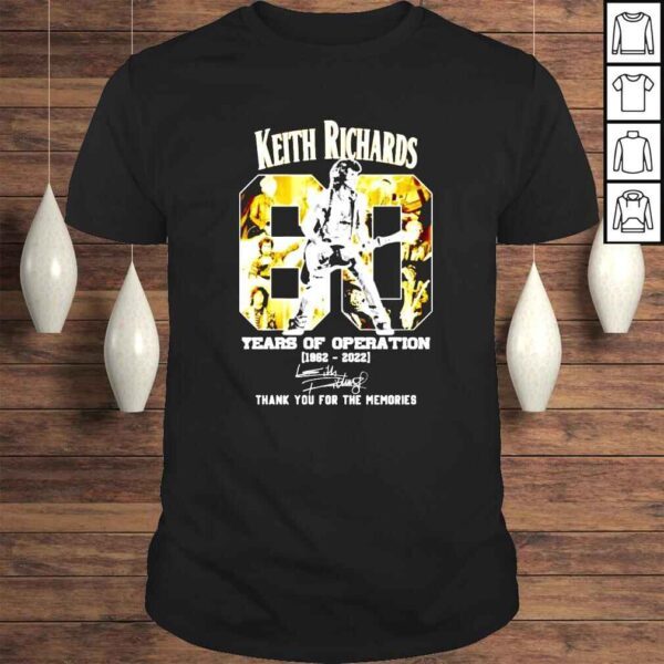 Keith Richards 60 Years Of Operation 19622022 signature shirt