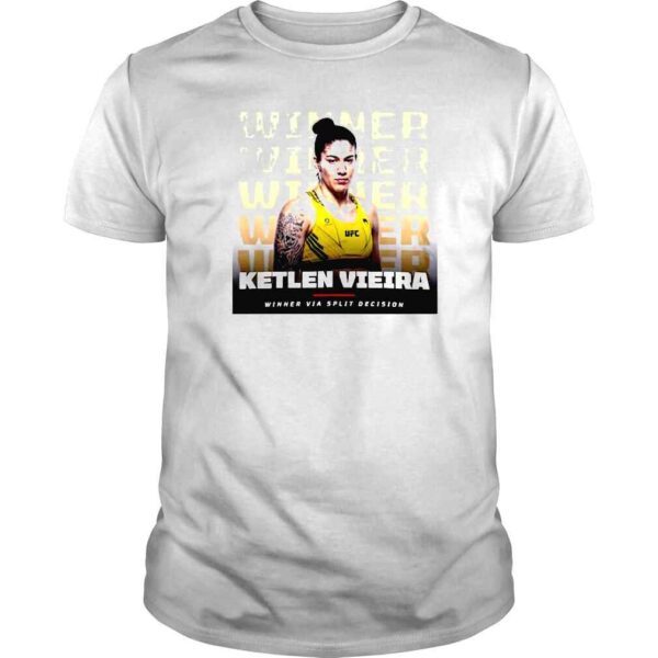 Ketlen Vieira Winner Via Split Decision UFC Vegas 55 TShirt