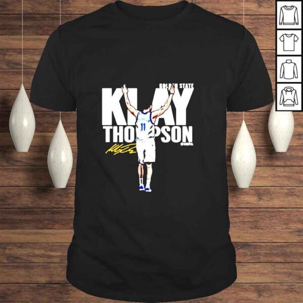 Klay Thompson Golden State Basketball signature s vneck tshirt