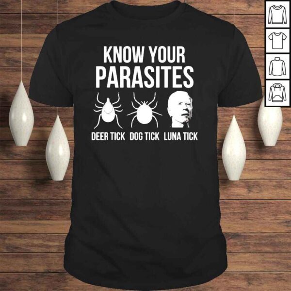 Know your parasites antI Joe Biden sucks political shirt