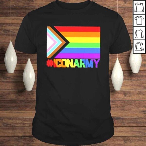 LGBT pride icon army shirt