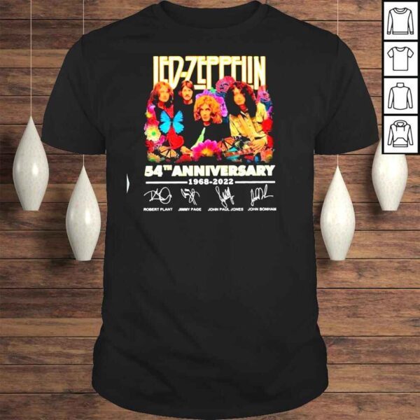 Led Zeppelin 54th Anniversary 1968 � 2022 Members Signature Shirt